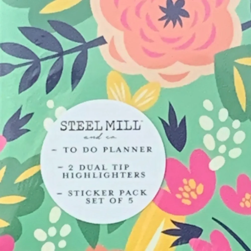 Steel Mill and Company Floral Undated Daily Planner